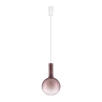 Barna üveg LED dimmelhető függőlámpa ø 25 cm Nostos – Nova Luce kép