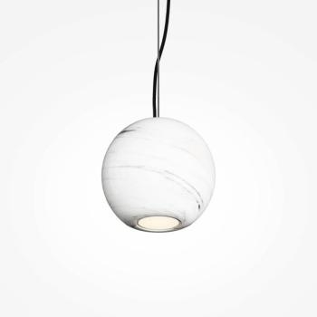 BASIC TEXTURE lógó világítás, fehér, Ø 12 cm, márvány, GU10 kép