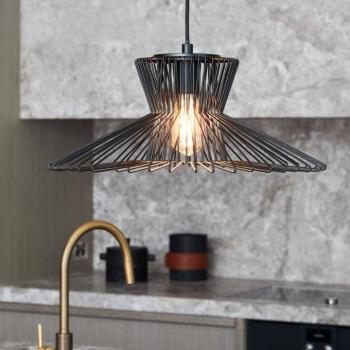 Beacon függesztett lámpa Pheonix Flair fekete, fém, Ø 50 cm kép