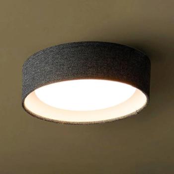 Beacon mennyezeti lámpa Uno, sötétszürke, textil, Ø 25 cm, GX53 kép
