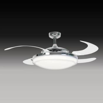 Beacon mennyezeti ventilátor Fanaway Evo 2 világító krómozott csendes kép