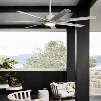 Beacon mennyezeti ventilátor világítással Atlanta fehér 142 cm csendes kép