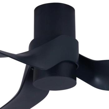 Beacon mennyezeti ventilátor világítással Nautica, fekete, csendes kép