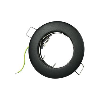 Beépíthető fix mini spot lámpatest METALLICA-E GU10 Φ56mm fekete kerek EARTH-LINE 2013130 VITO kép