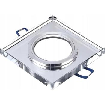 Beépíthető mennyezeti lámpa 1xGU10/MR16/10W/230V 9x9 cm fényes króm 5903271845934 kép