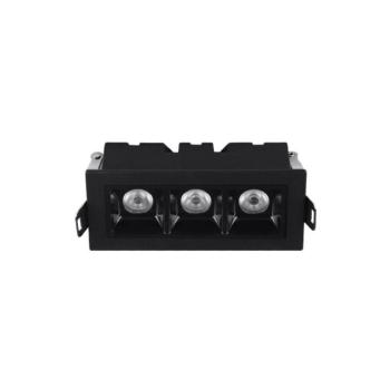 Beépíthető spot lámpatest ICECUBE-6 6W 564lm 3000K (meleg fehér) 97x45mm fekete 2102950 VITO kép