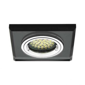 Beépíthető spot lámpatest , MORTA , CT-DSL50-B, négyzet keret , fekete , üveg kép
