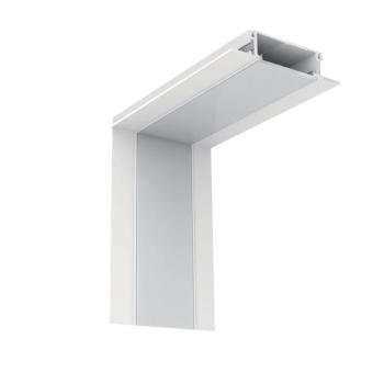 BELSŐ SAROKELEM S48 LED PROFILHOZ FEHÉR SÜLLYESZTETT kép