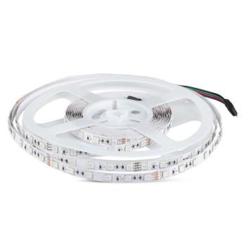 Beltéri LED szalag, 7 w, RGB, 830 lm/m, 12V, 120°, CRI>80, V-TAC, 212591 kép