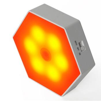 BENTECH GYD05R Kék fény komponens nélküli éjszakai lámpa, mozgásérzékelős kép