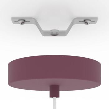 Berardelli lógó világítás, kék/szeder, Ø 23 cm, üveg, E27 kép
