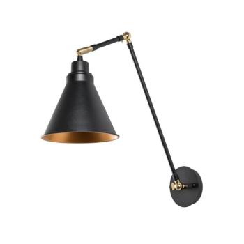 Berceste 7956 fali világítás, fekete/arany, magasság 56 cm kép