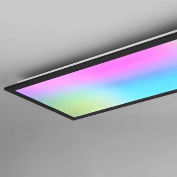 Beta LED mennyezeti lámpa, hossza 80 cm, fekete, RGBW, CCT kép