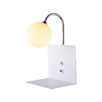 BETTY FALI LÁMPA 1XG9 USB-VEL FEHÉR kép