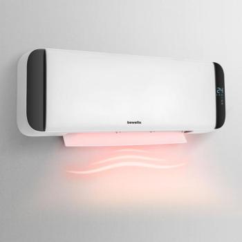 Bewello homelux fali hősugárzó távirányítóval – 2000W -BW2101- LED kijelzős fali fűtőtest temosztáttal – új típus – fűtő funkció -programozható Fali h kép
