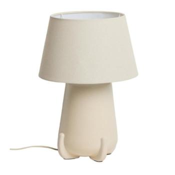 Bézs-elefántcsont színű kerámia asztali lámpa (magasság 45,5 cm) Odra – Kave Home kép