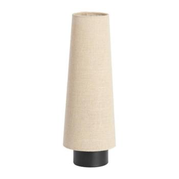 Bézs fém asztali lámpa textil búrával (magasság 42 cm) Howie – Light & Living kép