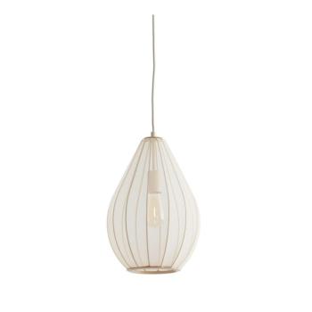 Bézs függőlámpa textil búrával ø 28 cm Itela – Light & Living kép