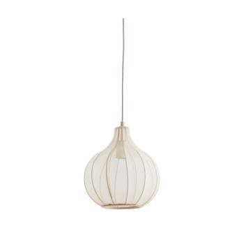 Bézs függőlámpa textil búrával ø 29 cm Elati – Light & Living kép