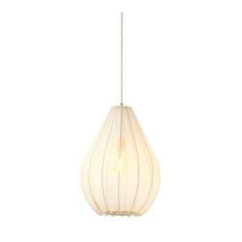 Bézs függőlámpa textil búrával ø 38 cm Itela – Light & Living kép