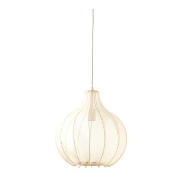 Bézs függőlámpa textil búrával ø 39 cm Elati – Light & Living kép