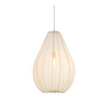 Bézs függőlámpa textil búrával ø 50 cm Itela – Light & Living kép