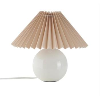 Bézs-krémszínű textil asztali lámpa (magasság 22 cm) Mimmi – Ellos Home kép