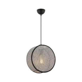 BIG DRUM kábeles függőlámpa 1xE27/60W/230V szürke/fekete 390FLH2522 kép