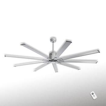 BIG SMOOTH ECO mennyezeti ventilátor, titán-ezüst színű, 220 cm, csendes kép