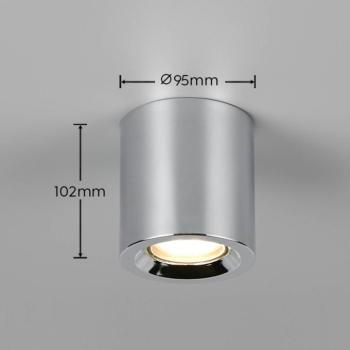 Biscotto mennyezeti lámpa, króm színű, Ø 9,5 cm, fém, IP44 kép