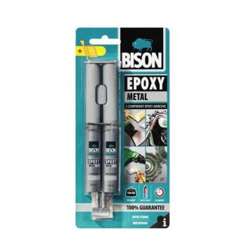BISON Metál Két Komponensű Epoxy Ragasztó, 24ml kép