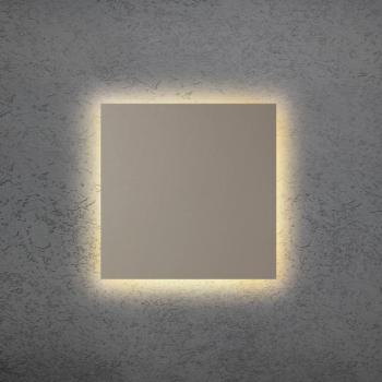 BLADE Q LED fali világítás, taupe, 34 x 34 cm, fém, dimmelhető fényerő kép