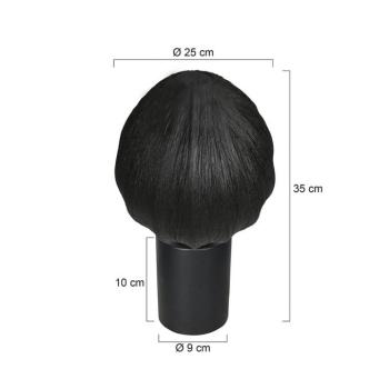 Bloeba asztali lámpa, fekete, Ø 25 cm, vászon/fém kép