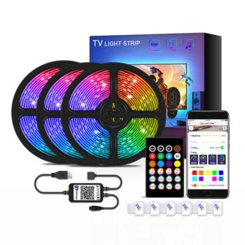 BLUETOOTH 5V TV LED STRIP 3М WITH USB, SET kép