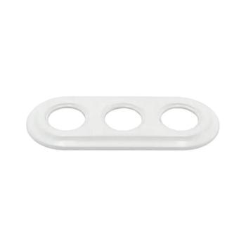 Bohemia-Design - Fehér porcelán retró háromrészes képkeret 12359366 kép
