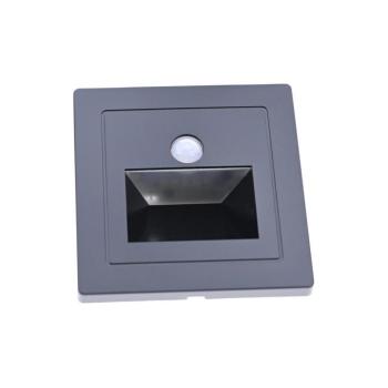 Bohemia-Design LED lépcsőlámpa mozgás- és alkonykapcsolóval LED/3W/230V 6000K fekete NASCC6 kép