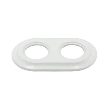 Bohemia-Design - Retro porcelán dupla képkeret, fehér 12359360 kép
