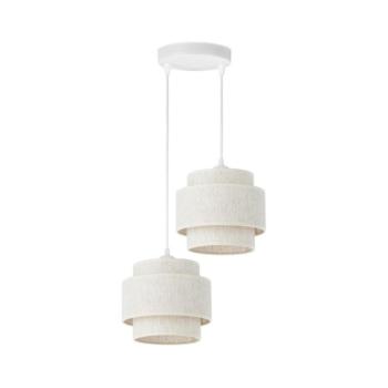 BOHO kábeles csillár 2xE27/60W/230V fehér H0185 kép