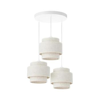 BOHO kábeles függőlámpa 3xE27/60W/230V, fehér H0186