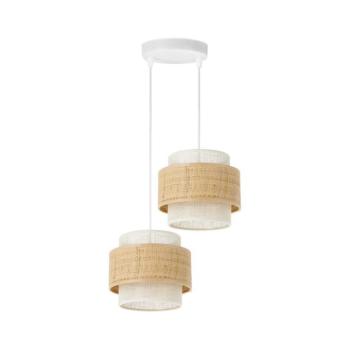 BOHO zsinóros csillár 2xE27/60W/230V juta/krémszínű H0175 kép