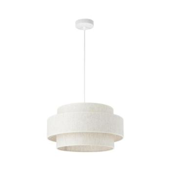 BOHO zsinóros függeszték 1xE27/60W/230V, átm. 40 cm, fehér H0182 kép