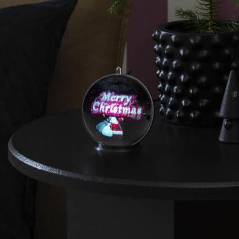 Boldog karácsonyt 3D hologram gömb, 42 LED kép