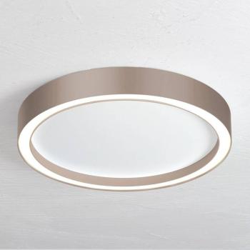 Bopp Aura LED mennyezeti világítás, Ø 30 cm, fehér/szürkésbarna kép