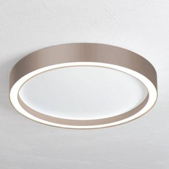 Bopp Aura LED mennyezeti világítás, átmérő 55 cm, fehér/szürkésbarna kép