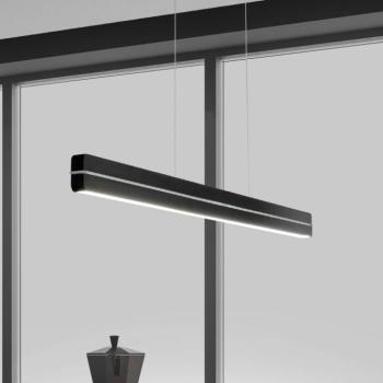 Bopp LED függő lámpa Switch, fekete, hossza 118 cm, fém kép