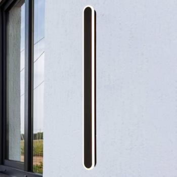 Bordo Oval 120 cm-es fekete alumínium LED kültéri fali lámpa