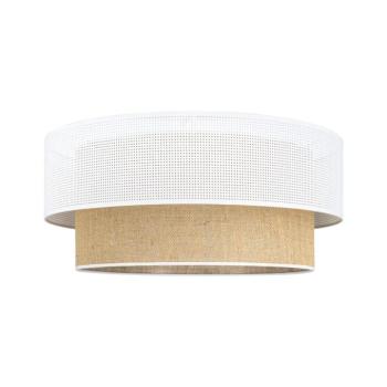 BORHO mennyezeti lámpa 1xE27/60W/230V, Ø 40 cm, fehér/juta 0250 kép