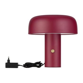 Borvörös fém LED dimmelhető asztali lámpa (magasság 31 cm) Noelia – Nova Luce kép