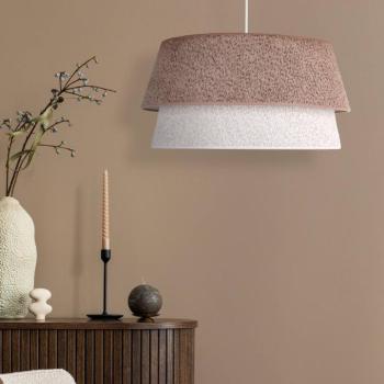 Lógó világítás Boucle, Ø 50 cm, cappuccino/ecru kép