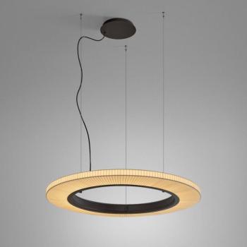 Bover LED-es függőlámpa Roda S/90, barna/krémszínű, TRIAC kép